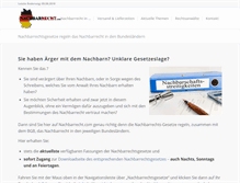 Tablet Screenshot of nachbarrecht.com